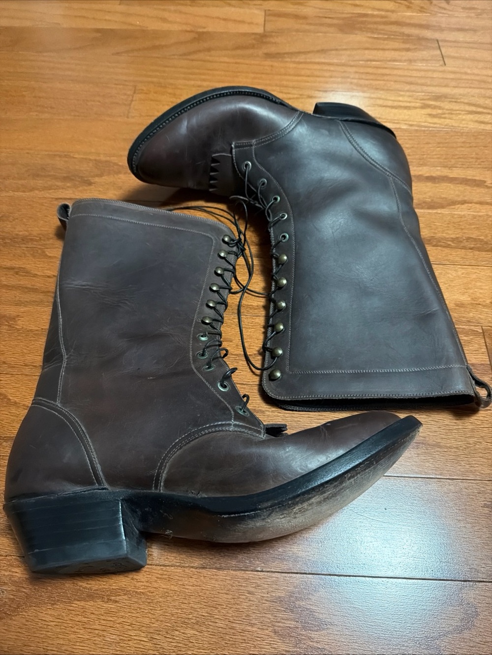 CABoots Champion Attitude Lace Up Packer Work Boots Mens 11EE Wide Vintage